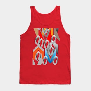 Colourful Abstract Design Tank Top